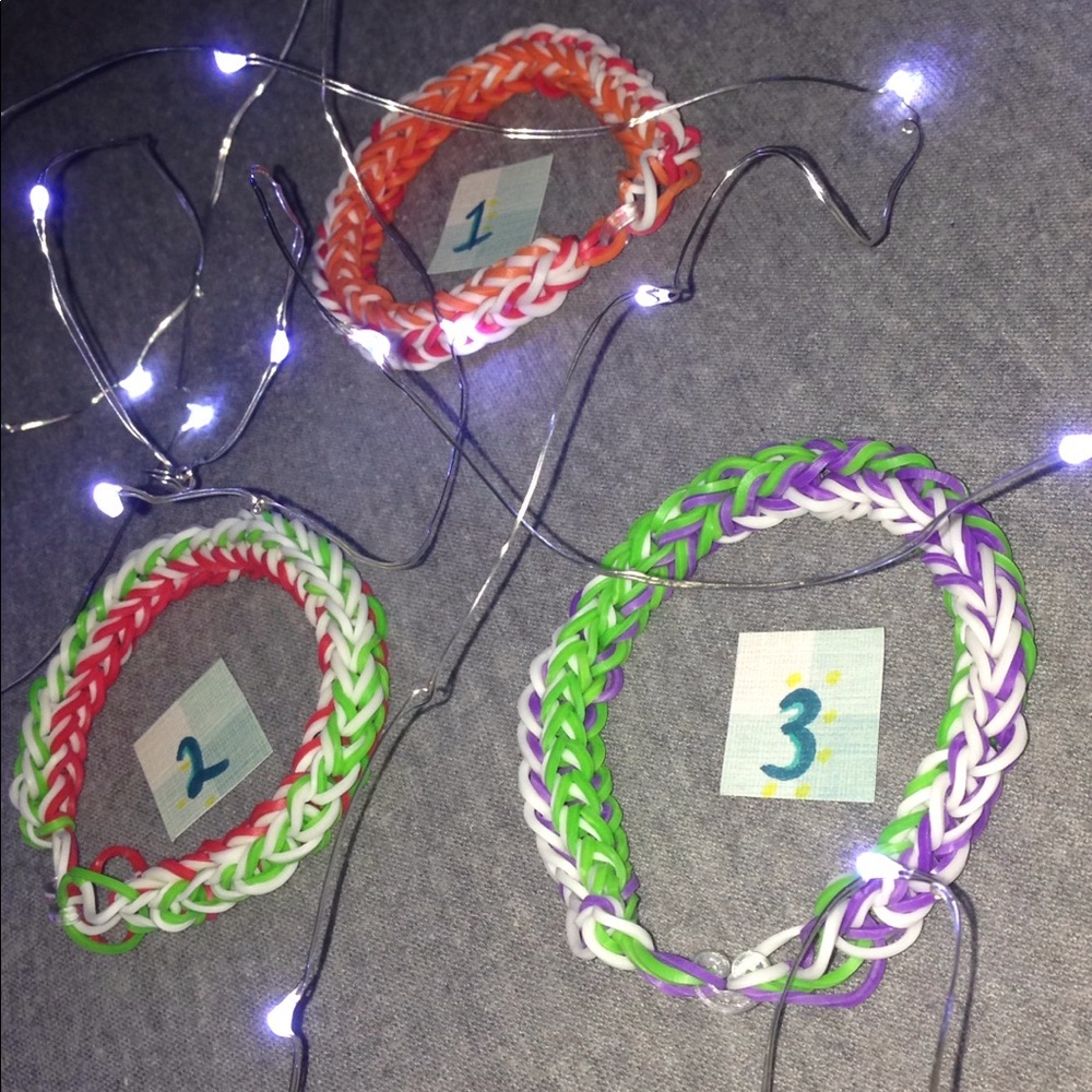 Handmade loom bracelets!!